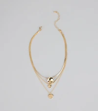 Soft Shine Layered Chain Necklace