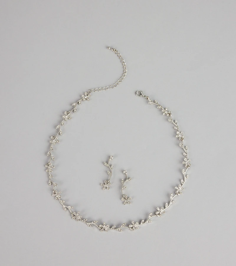 Daisy Glow Crystal Jewelry Set