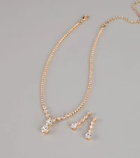 Luminous Glow Cubic Zirconia Jewelry Set