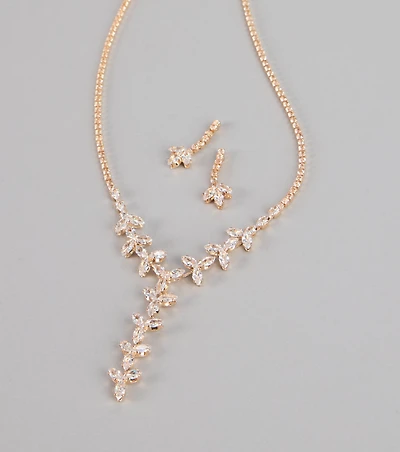 Soft Spark Vine Necklace Set