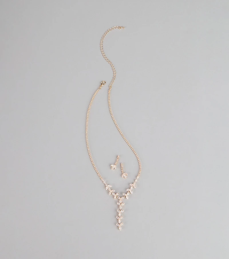 Soft Spark Vine Necklace Set