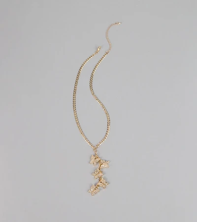 Glimmer Butterfly Chain Necklace