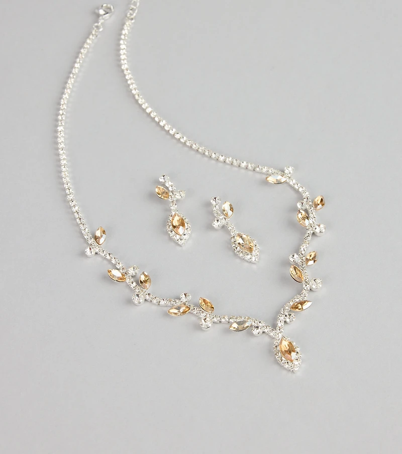 Stunning Glow Marquise Jewelry Set