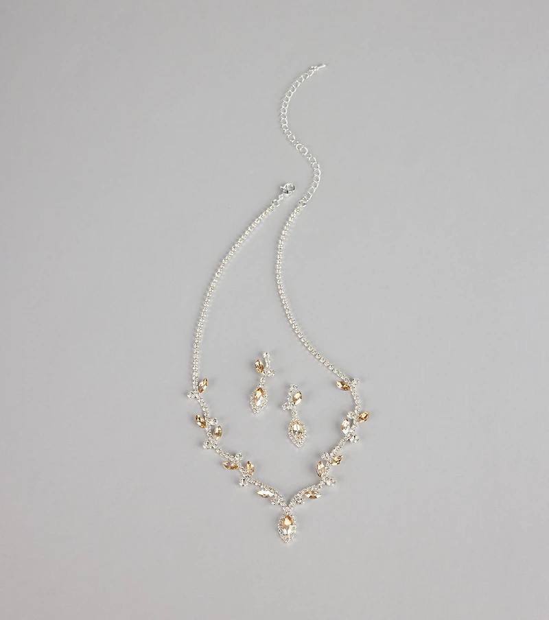 Stunning Glow Marquise Jewelry Set