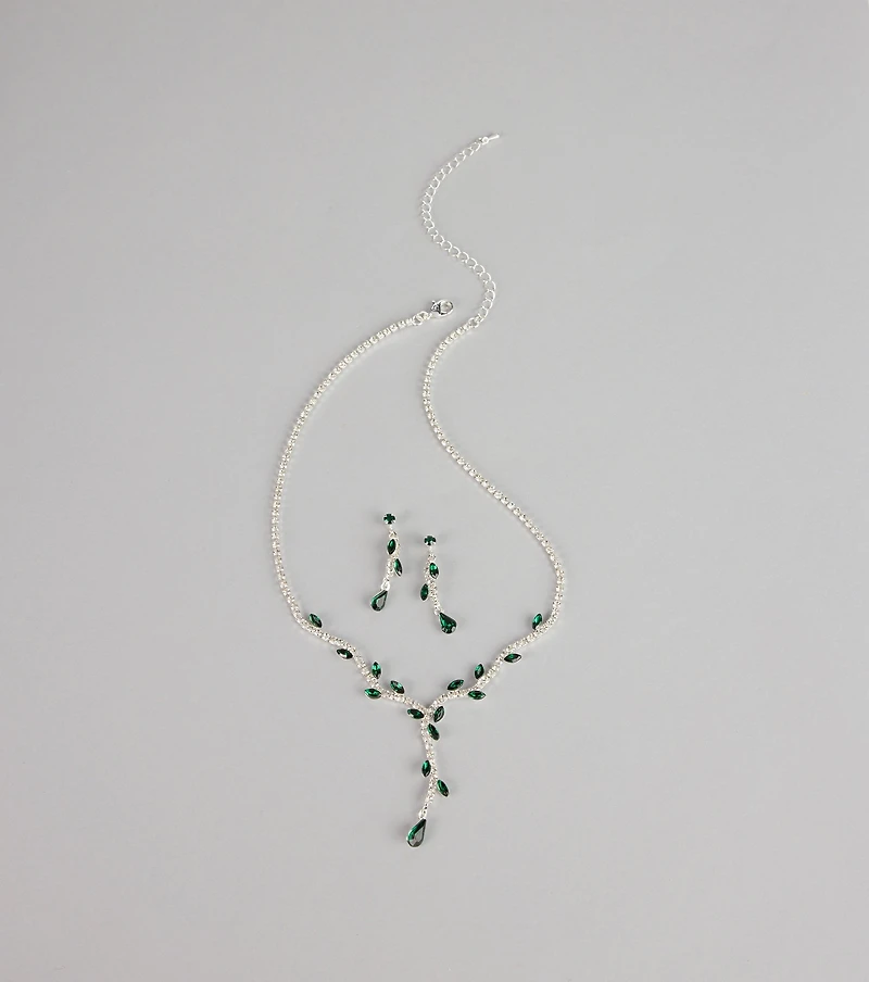 Enchanted Forest Marquise Jewelry Set