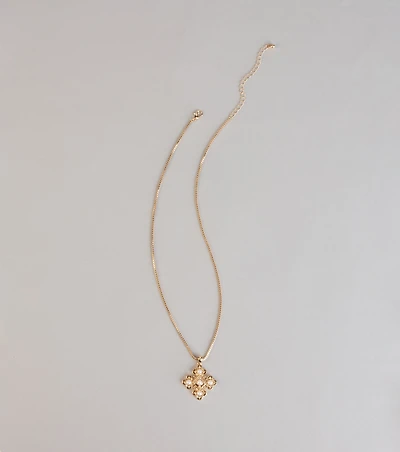 Quiet Grace Cross Pendant Necklace