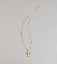 Quiet Grace Cross Pendant Necklace