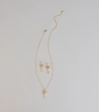 Locked In Love Heart Key Jewelry Set