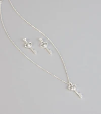 Little Secrets Heart Key Jewelry Set
