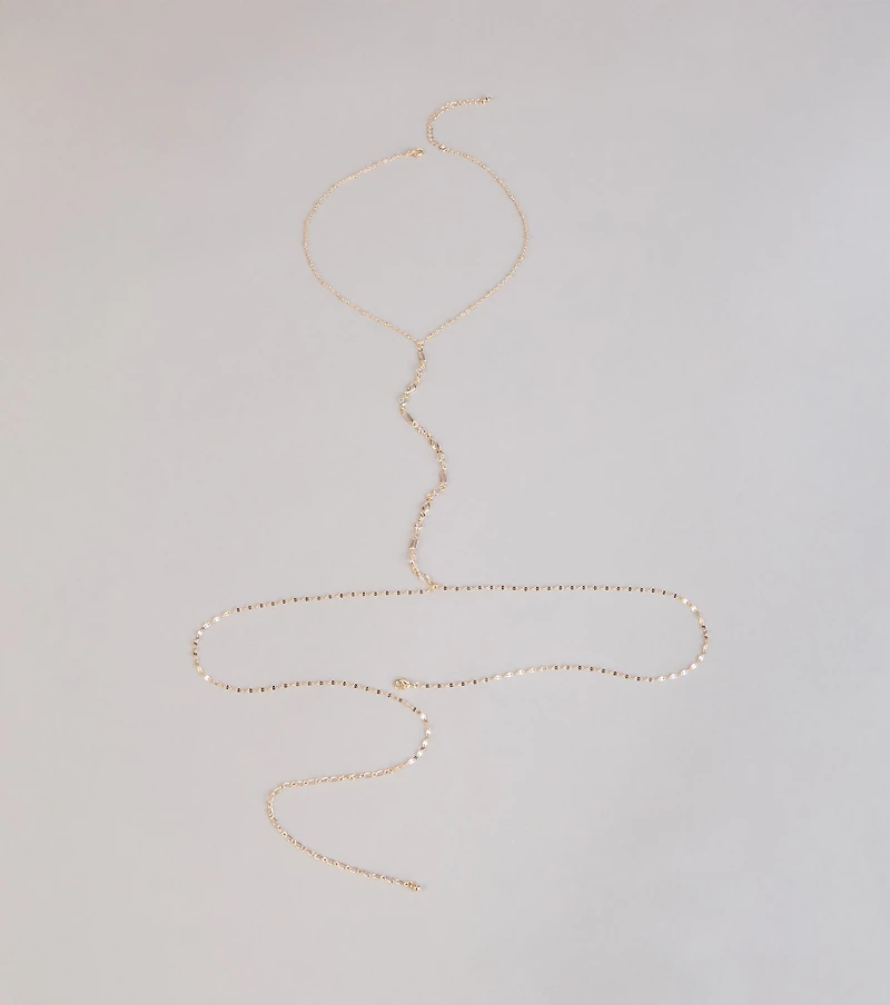 Sunlit Sparkle Rhinestone Body Chain