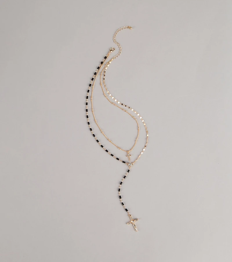 Soft Focus Shine Beaded Necklace