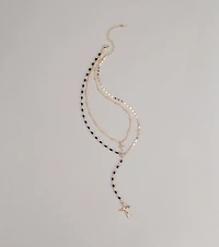 Soft Focus Shine Beaded Necklace