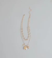 Lucky Layers Locket Charm Necklace