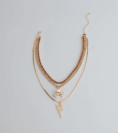 Strike And Shine Charm Necklace