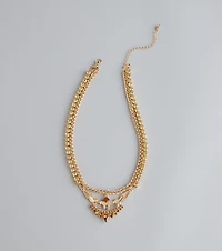 Radiant Wing Pendant Necklace