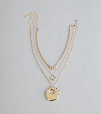Polished Plans Three-Piece Necklace