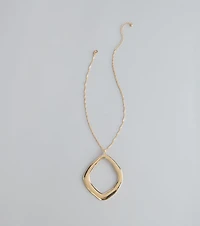 Effortlessly Bold O-Ring Pendant Necklace