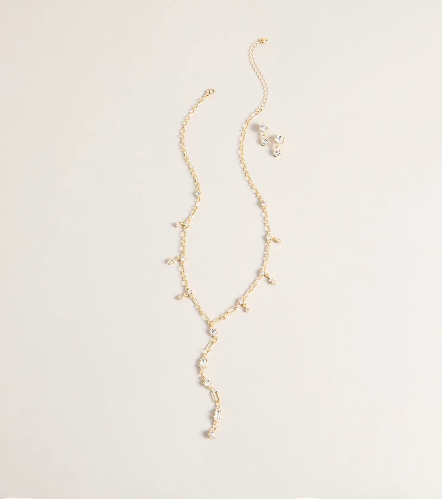 Refined Necklace And Earrings Set