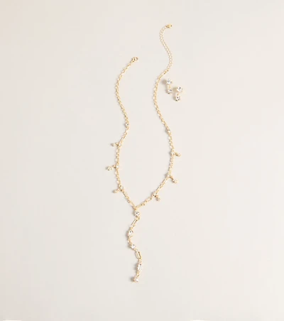 Refined Necklace And Earrings Set