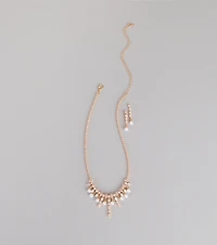 Candlelight Glam Necklace And Earrings Set