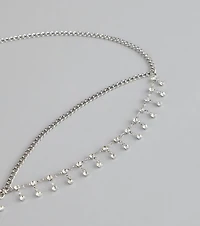 Dainty Drama Rhinestone Belly Chain