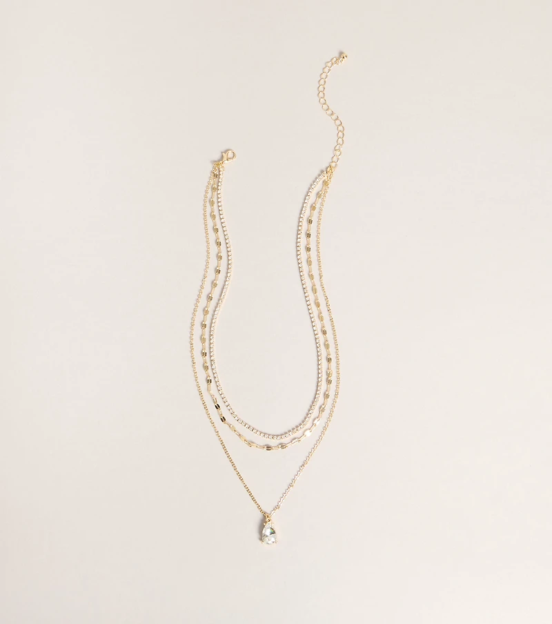 First Class Sparkle Rhinestone Necklace