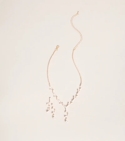 Delicate Drip Rhinestone Jewelry Set