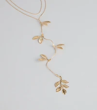 Softly Subtle Leaf Chain Necklace