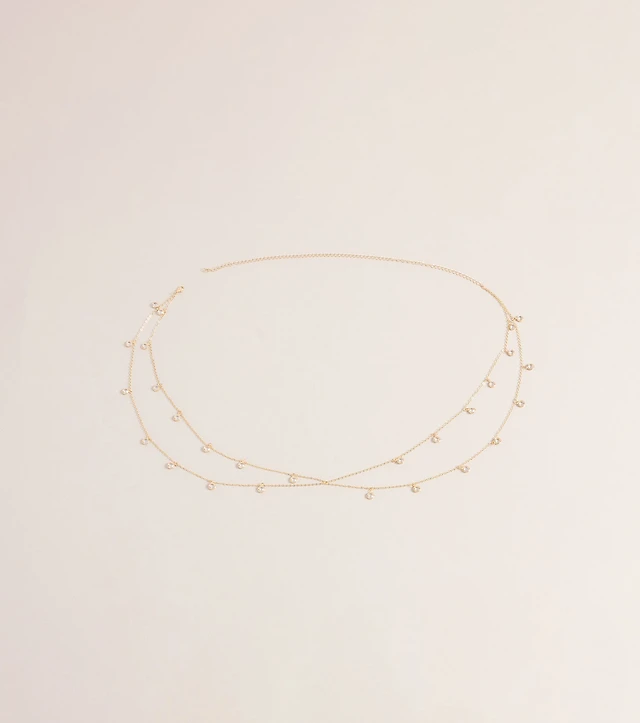 Pretty Shine Layered Stone Belly Chain