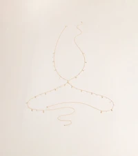 Sleek Shine Rhinestone Body Chain