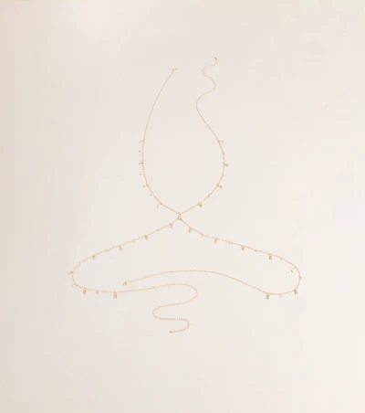 Sleek Shine Rhinestone Body Chain