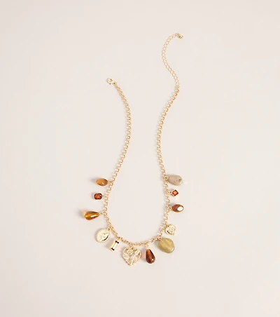 Mood Board Stone Charm Necklace
