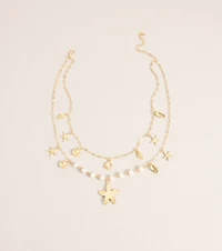 Sea You There Pearl Charm Necklace