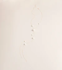 Refined Glow Pearl Lariat Necklace