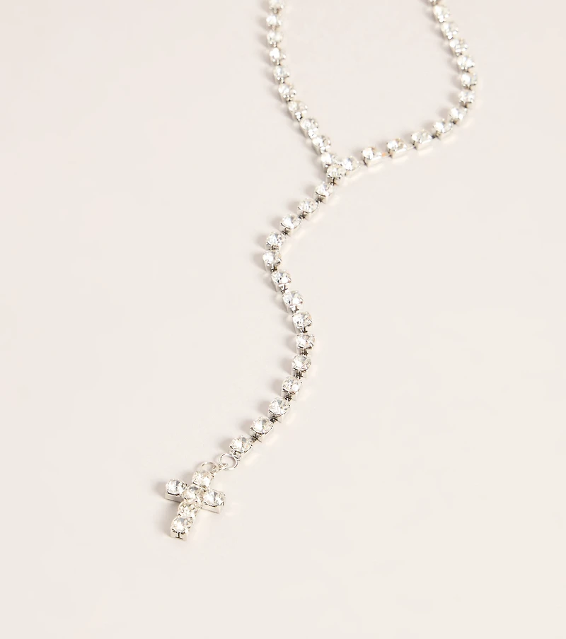 Blessed With Taste Rhinestone Necklace