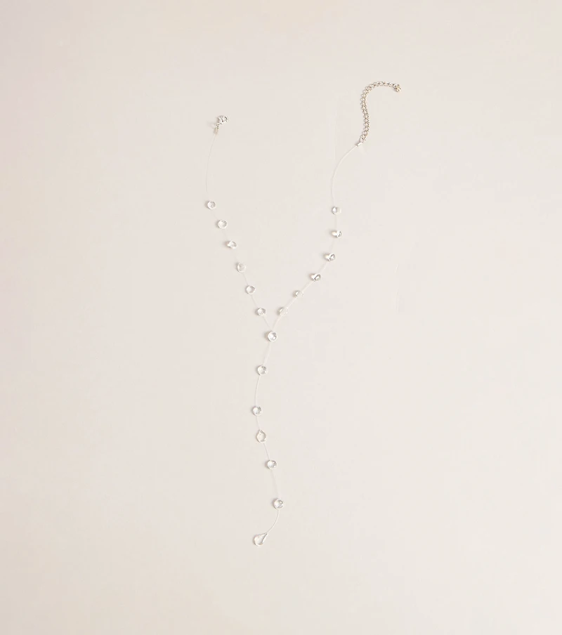 Barely There Shine Lariat Necklace