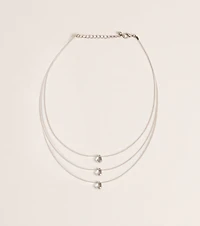 Glass Glow Triple Strand Necklace