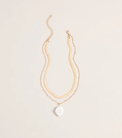 Perfectly Styled Pearl Charm Layered Necklace