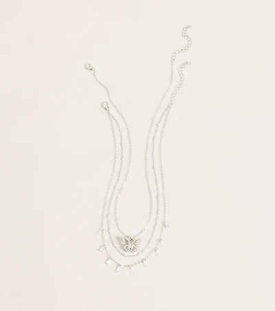 Delicate Drama Butterfly Necklace Set