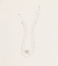 Delicate Drama Butterfly Necklace Set