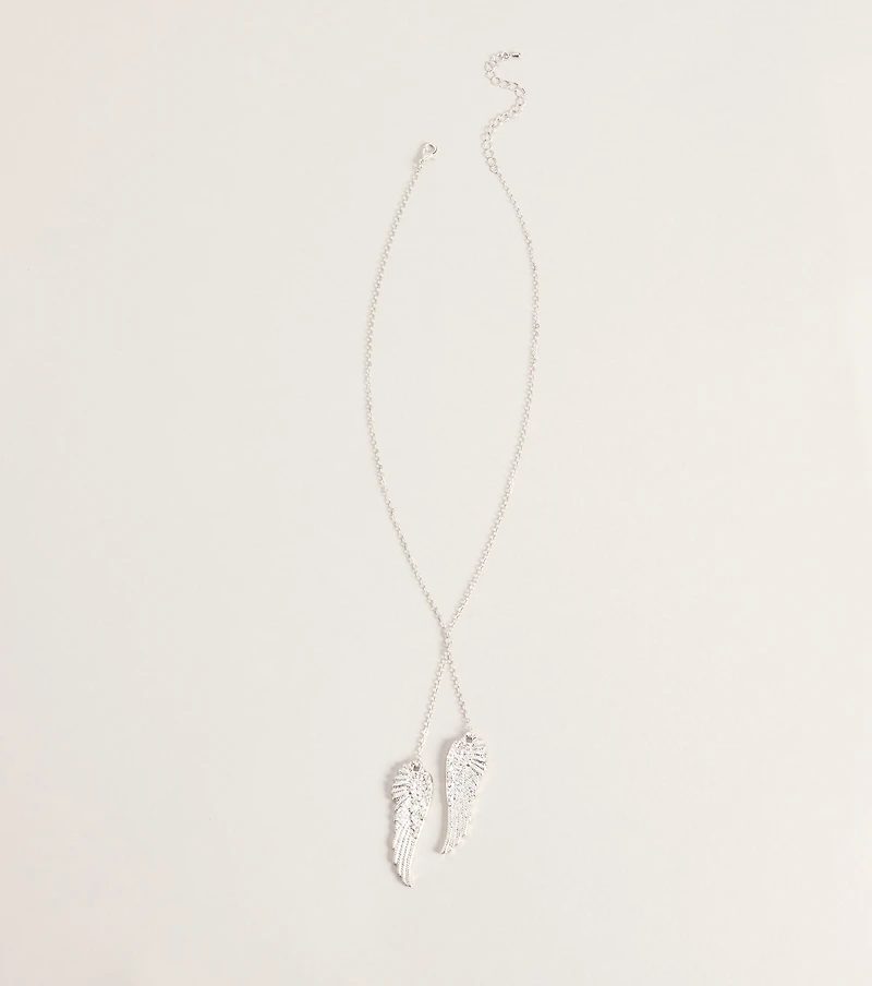 Sweet Symbol Angel Wing Necklace