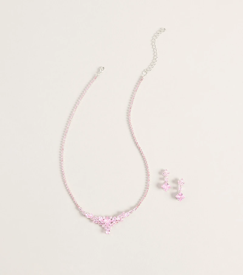 Flourish Necklace And Earrings Set