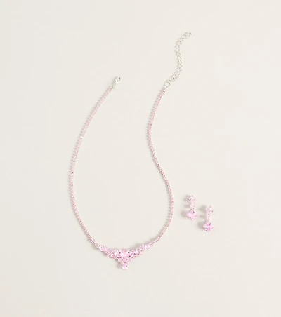 Flourish Necklace And Earrings Set