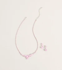 Flourish Necklace And Earrings Set