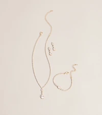 Polished Sparkle Rhinestone Jewelry Set