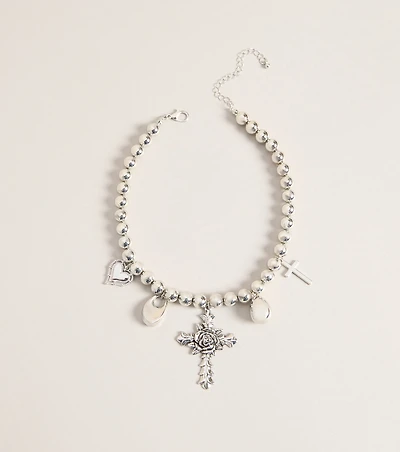 Cross My Heart Charm Necklace