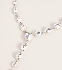 Shine Trail Rhinestone Necklace