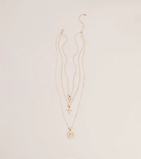 Effortless Stack Layered Charm Necklace
