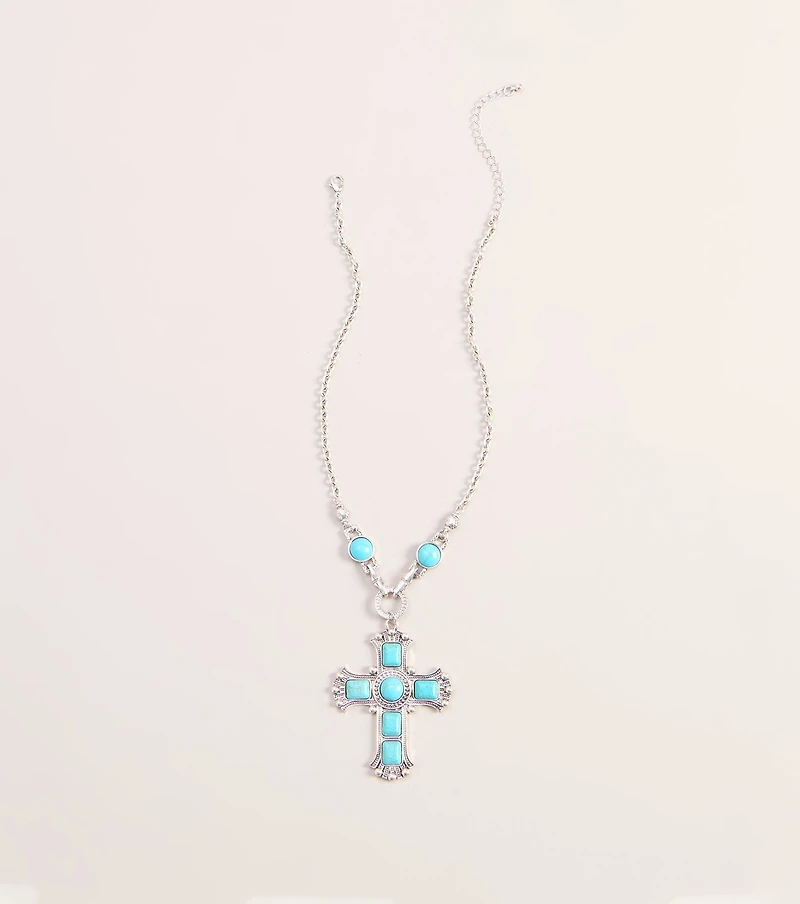 Chic Statement Cross Pendant Necklace