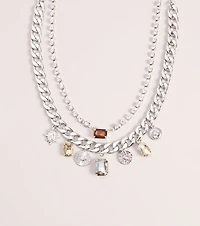 Charm Stack Layered Necklace